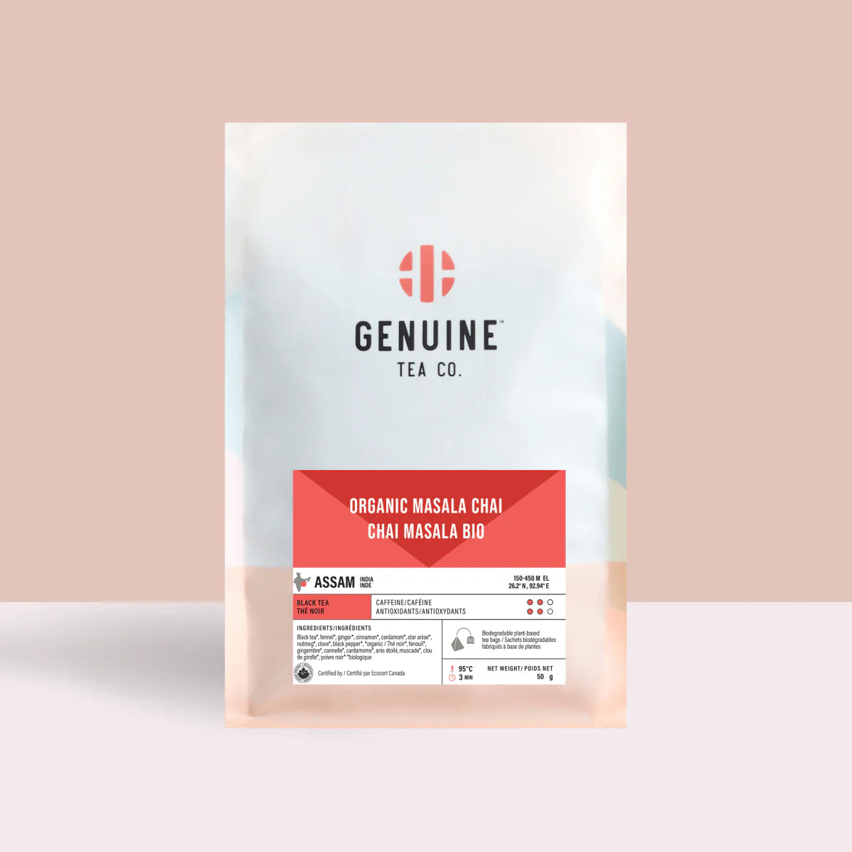 Pyramid Tea Bags - Organic Masala Chai Black Tea