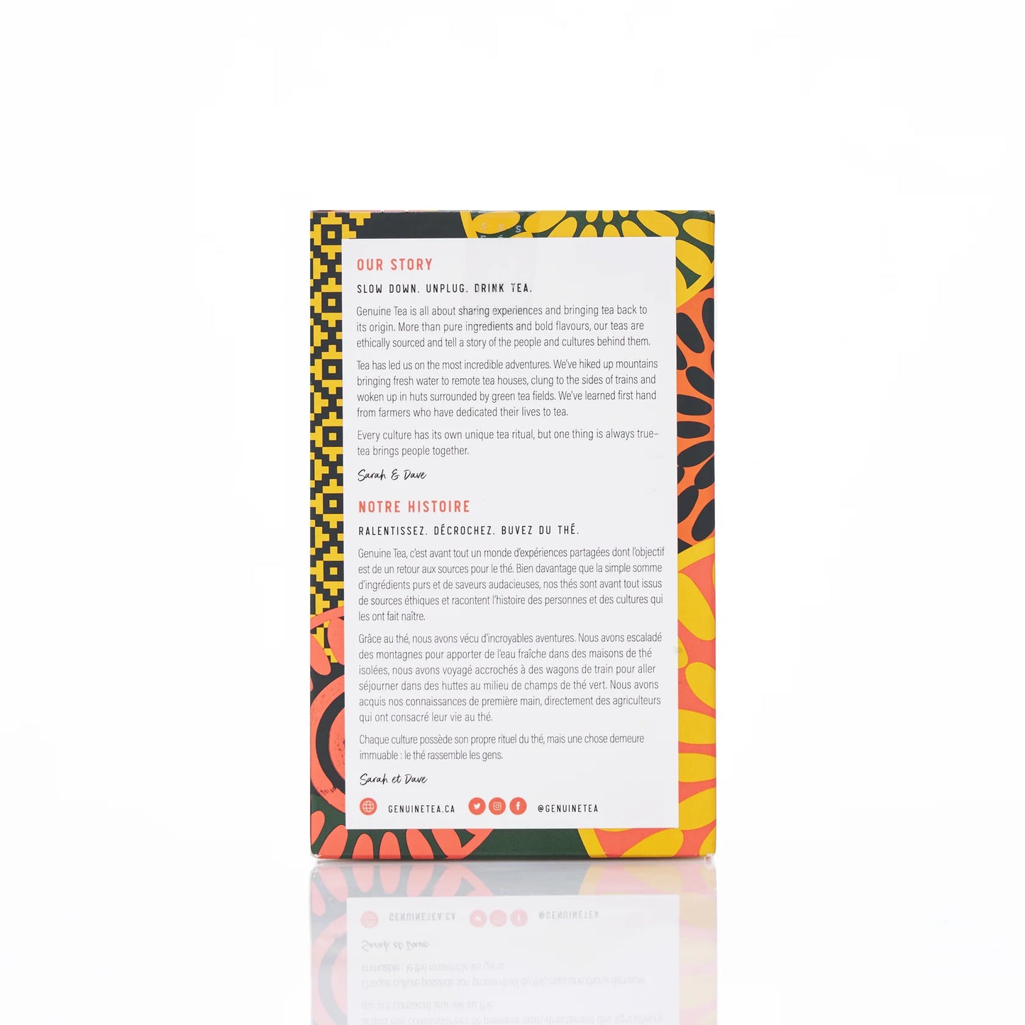 Pyramid Tea Bags - Lemon Ginger Rooibos Herbal Tea