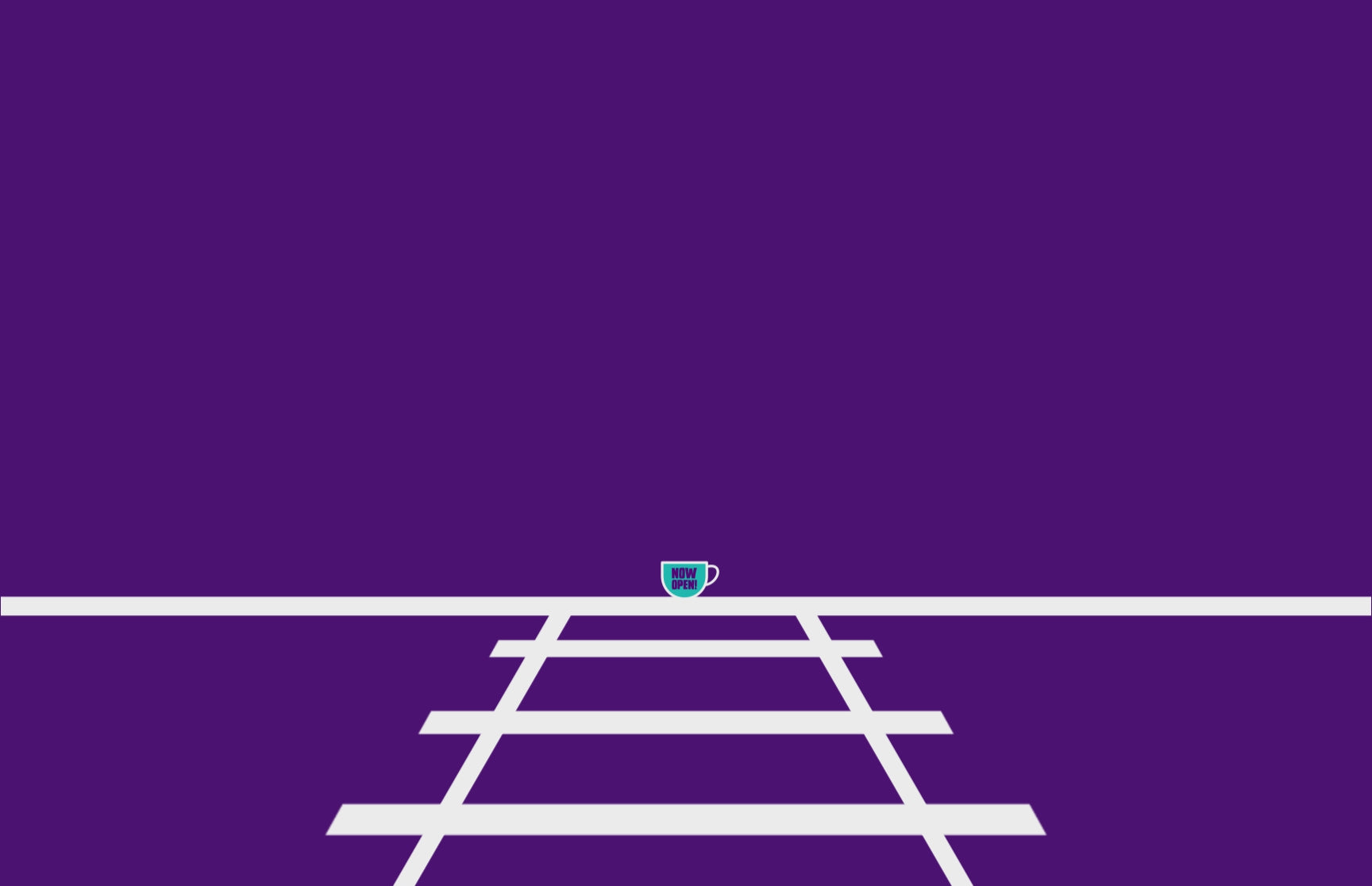 Load video: Coffee Cup on Train Tracks