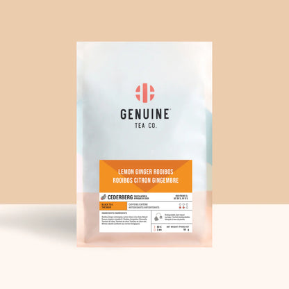 Pyramid Tea Bags - Lemon Ginger Rooibos Herbal Tea