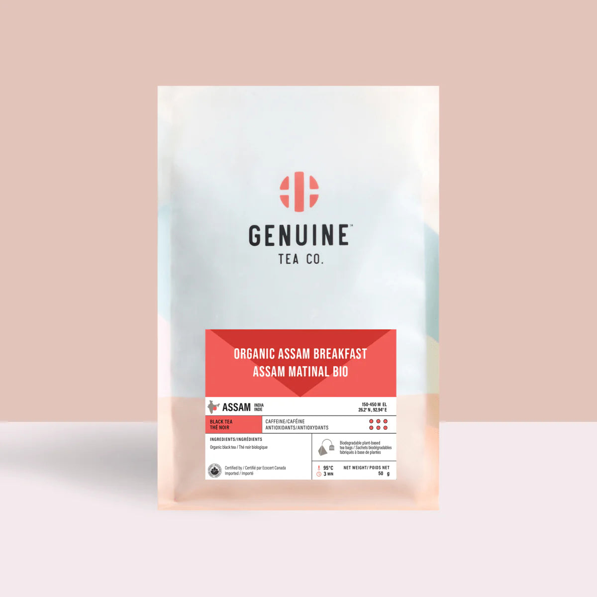 Pyramid Tea Bags - Organic Assam Breakfast - English Breakfast Black Tea