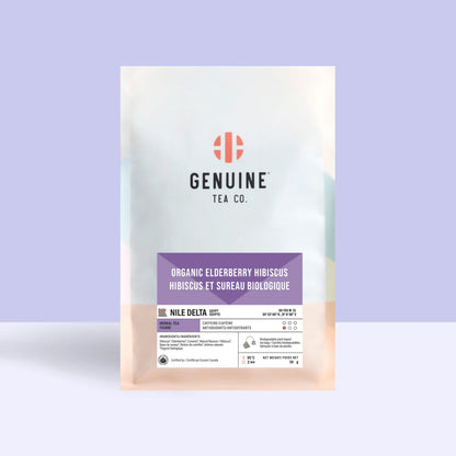 Pyramid Tea Bags - Organic Elderberry Hibiscus Herbal Tea